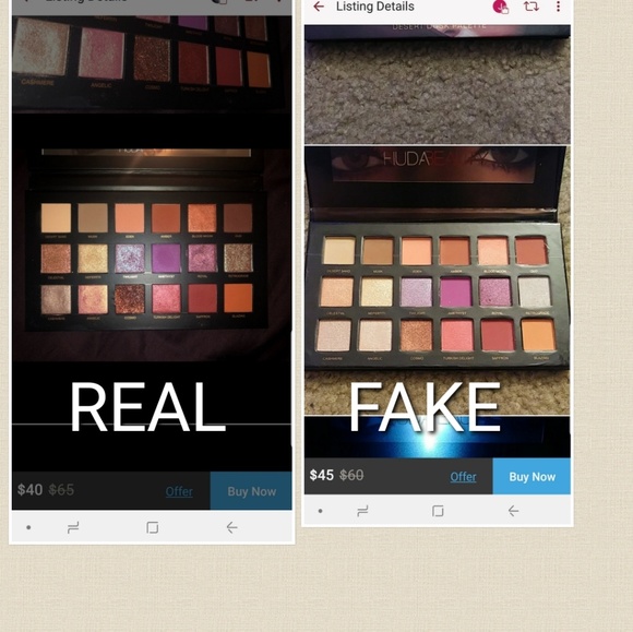 HUDA BEAUTY, Makeup, Warning Real Vs Fake Know What Your Buying